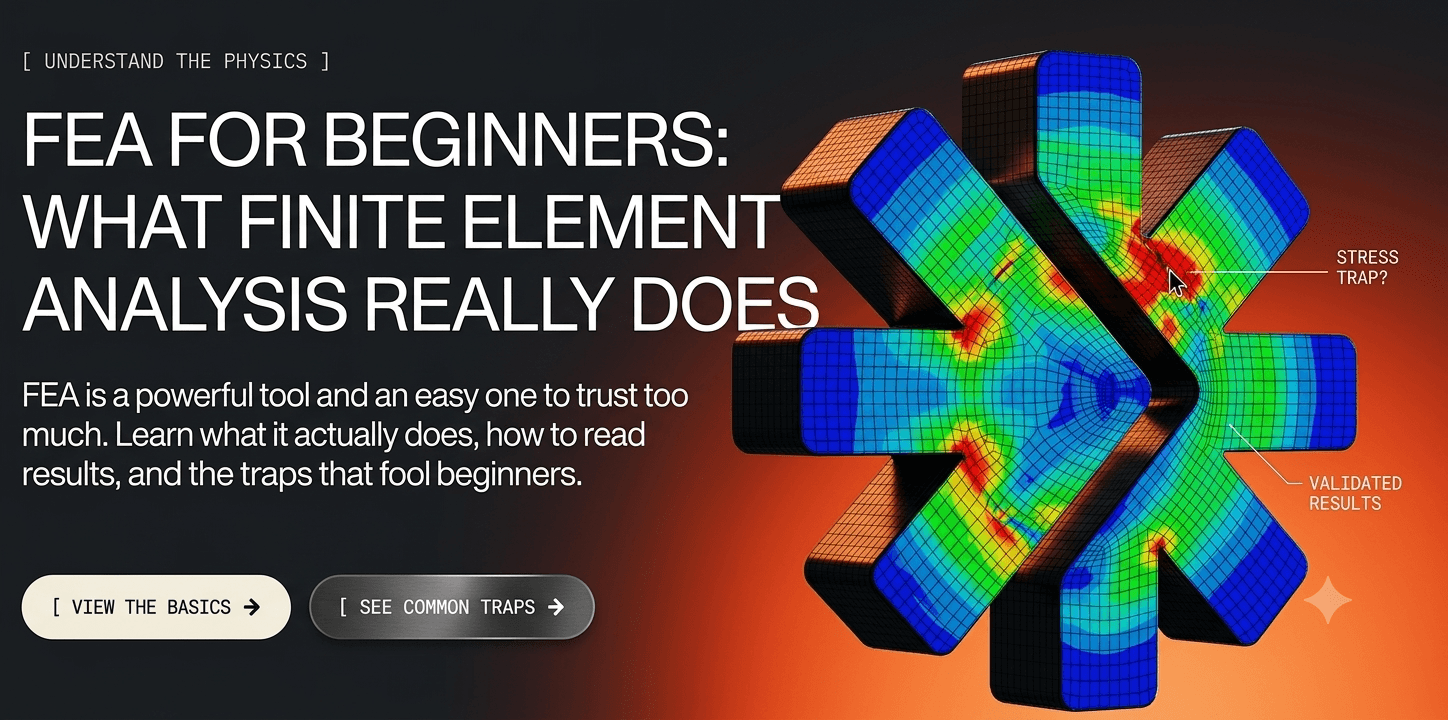 FEA for Beginners: What Finite Element Analysis Really Does