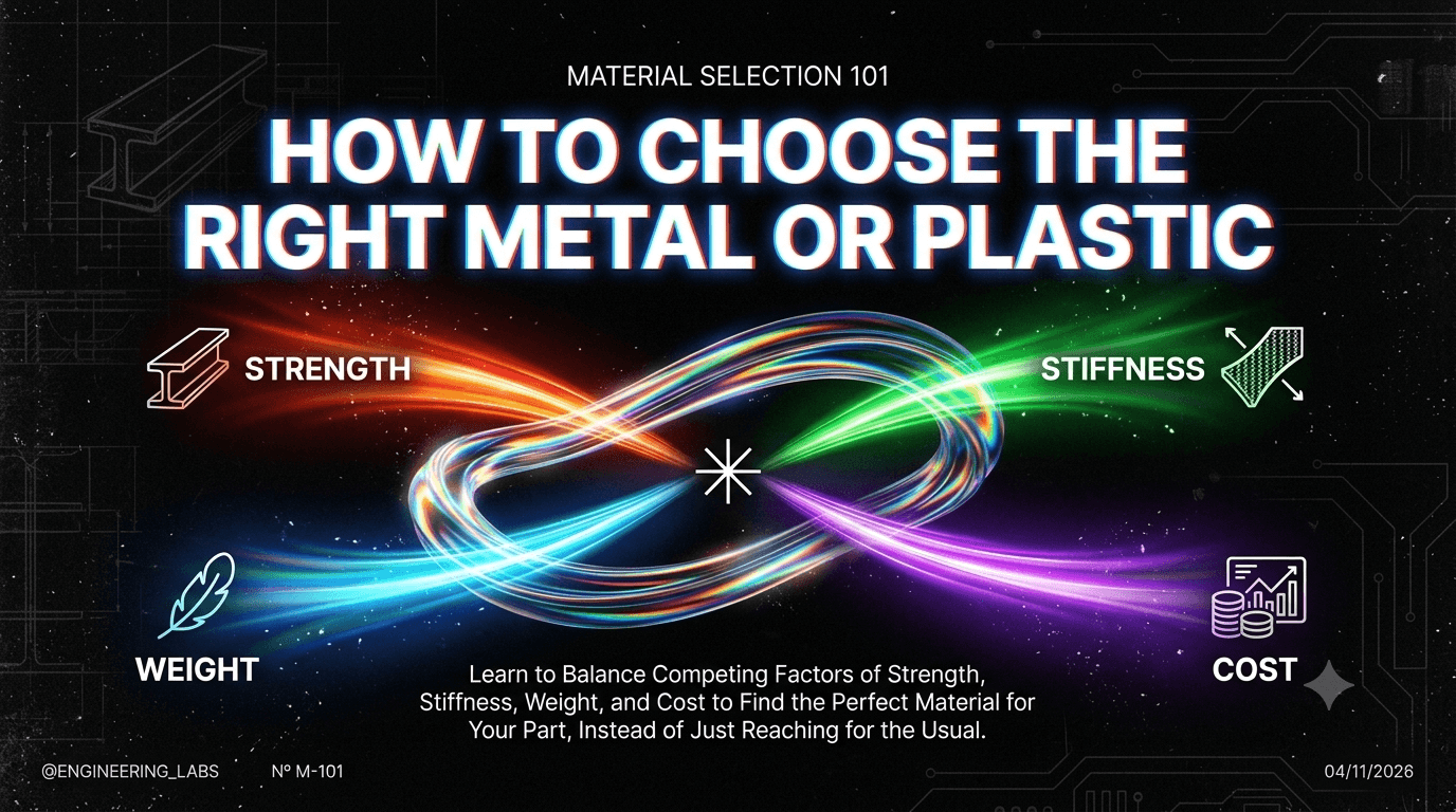 Material Selection 101: How to Choose the Right Metal or Plastic Material Selection 101: How to Choose the Right Metal or Plastic
